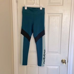 Adidas leggings - blue - size small